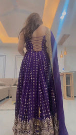 Buy Trendy Purple Gown Online in India - Joshindia