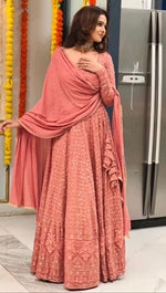 Buy Latest Peach Color Lehenga Choli Online - Joshindia