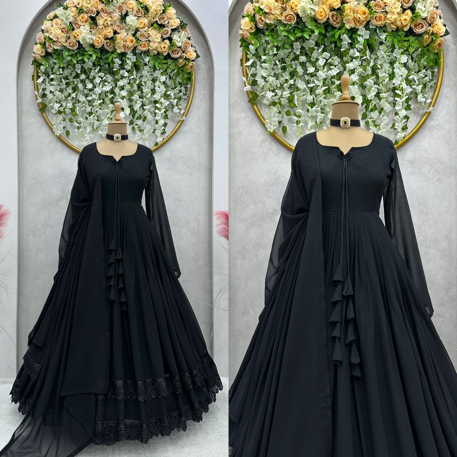 Buy Trendy Black Gown Online in India Joshindia