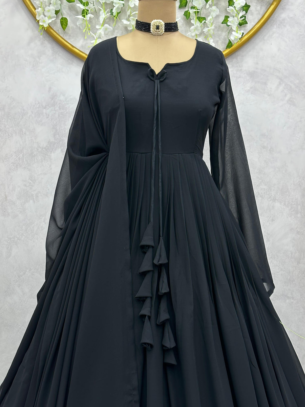 Buy Trendy Black Gown Online in India - Joshindia