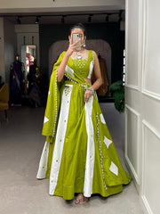 Give Your Navratri Look This Irresistible Mirror Work Lehenga - Joshindia