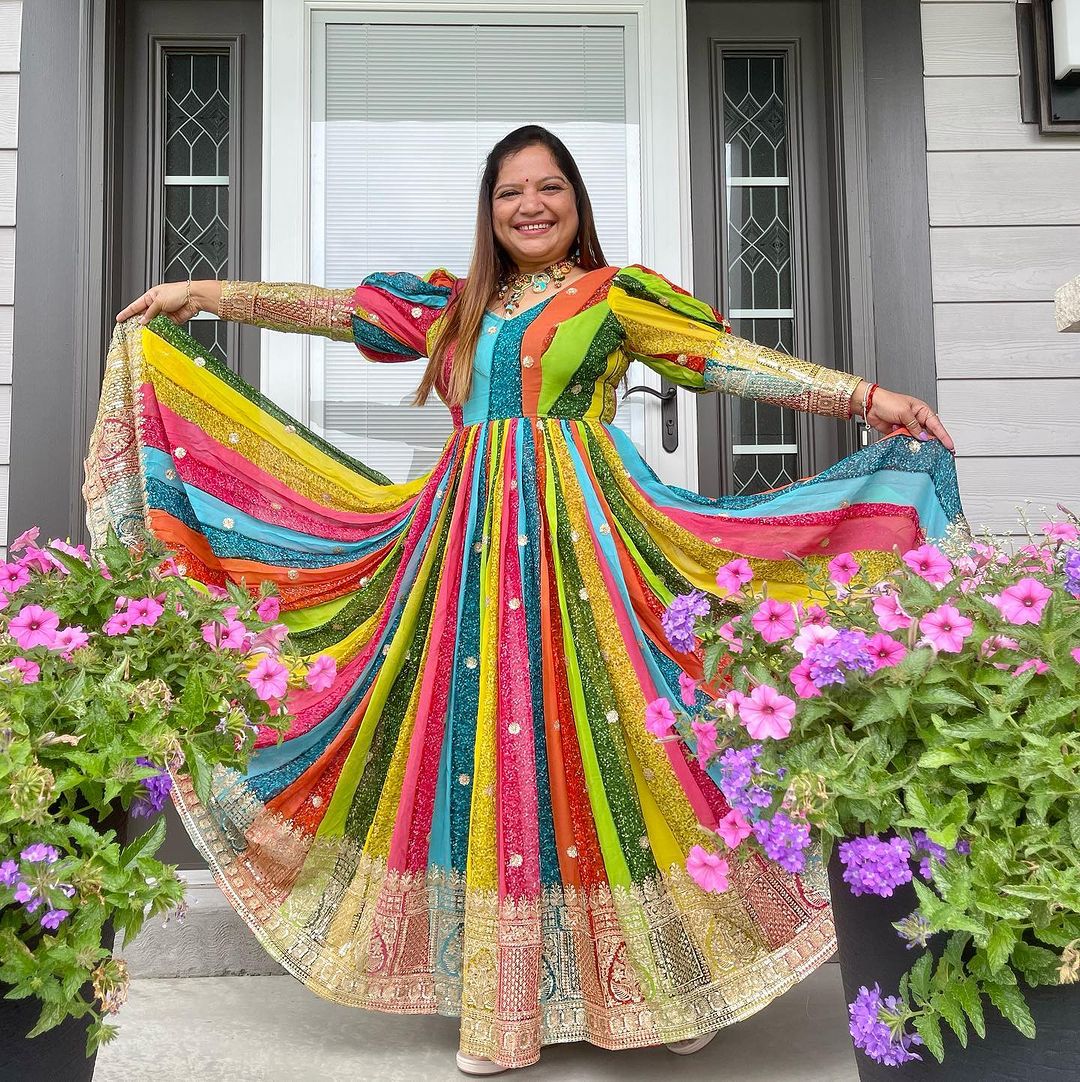 Rainbow coloured dress ladies online