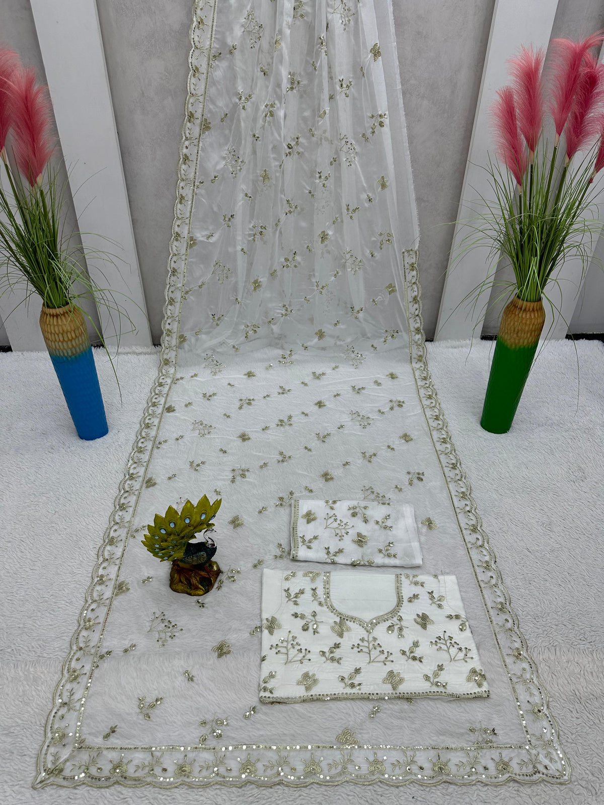 Buy Classy Designer Organza Sarees Online - Joshindia