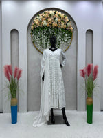 Latest Designer off White Anarkali Frock Suits Style - Joshindia