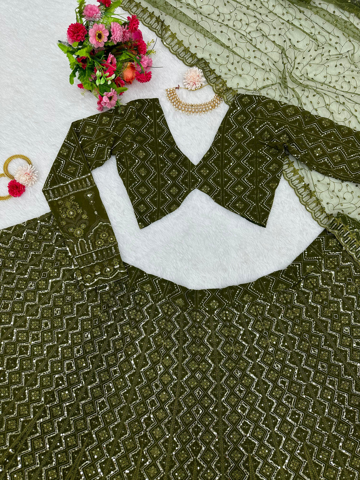 Awesome New Designer Lehenga Choli With Dupatta - Joshindia