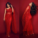 Trendy Red Color Designer Saree At Affordable Price Buy Now - Joshindia