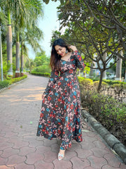 Buy Floral Print Gowns Online at Best Prices In India - Joshindia