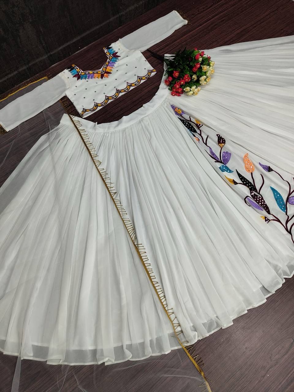 Designer Wedding Wear Heavy Chine Sequence Work Lehenga Choli With Dupatta - Joshindia