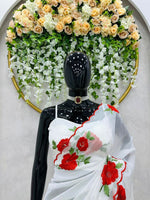 1 Minute Ready To Wear Saree with beautiful Thread work - Joshindia