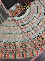 BRIDAL WEAR GEORGETTE HEAVY SEQUENCE WORK LEHENGAS WITH WORK DUPATTA - Joshindia