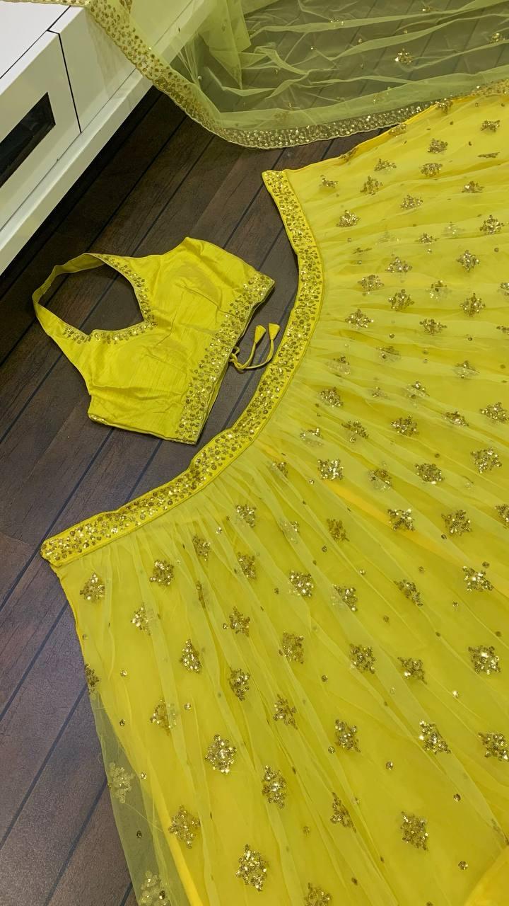 Yellow Lehenga Online at Best Price - Joshindia