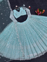 Buy Sky Blue Lehenga Choli Online at Best Price - Joshindia