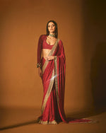 Buy Red Color Fashion Sarees Online - Joshindia