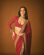 Buy Red Color Fashion Sarees Online - Joshindia
