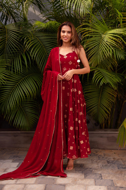 Buy Red Salwar Suits Online at Best Prices In India