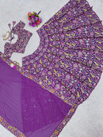 Buy Indian Designer Purple Lehenga Choli Online - Joshindia