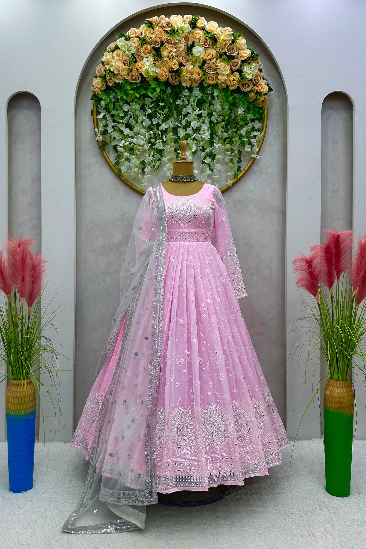 Buy Latest Pink Color Salwar Suit Online - Joshindia
