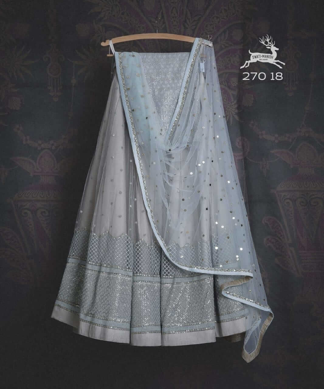 Buy Grey Colour Lehenga Choli Online - Joshindia