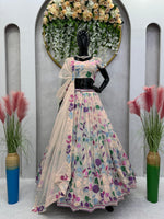 Buy Cream Color Lehenga Online At Best Price - Joshindia