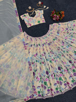 Buy Cream Color Lehenga Online At Best Price - Joshindia