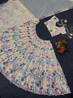 Buy Cream Color Lehenga Online At Best Price - Joshindia