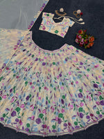 Buy Cream Color Lehenga Online At Best Price - Joshindia