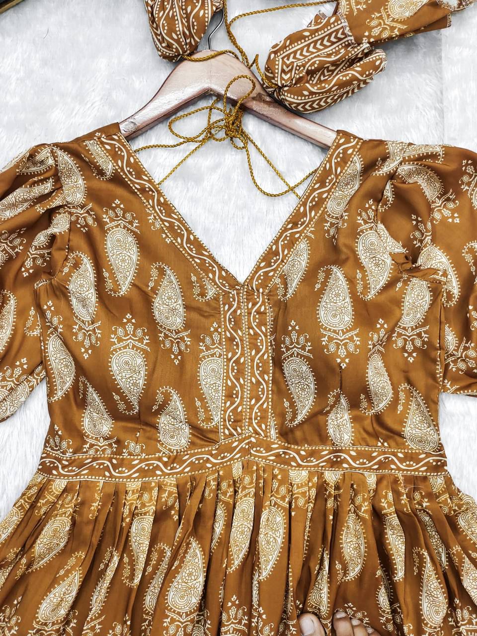 Shell Print One-Piece Maxi Dress - Joshindia