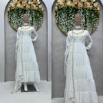 Beautiful Designer Suit On Heavy Faux Georgette Fabric - Joshindia