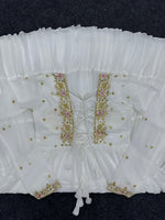 Beautiful Designer Suit On Heavy Faux Georgette Fabric - Joshindia