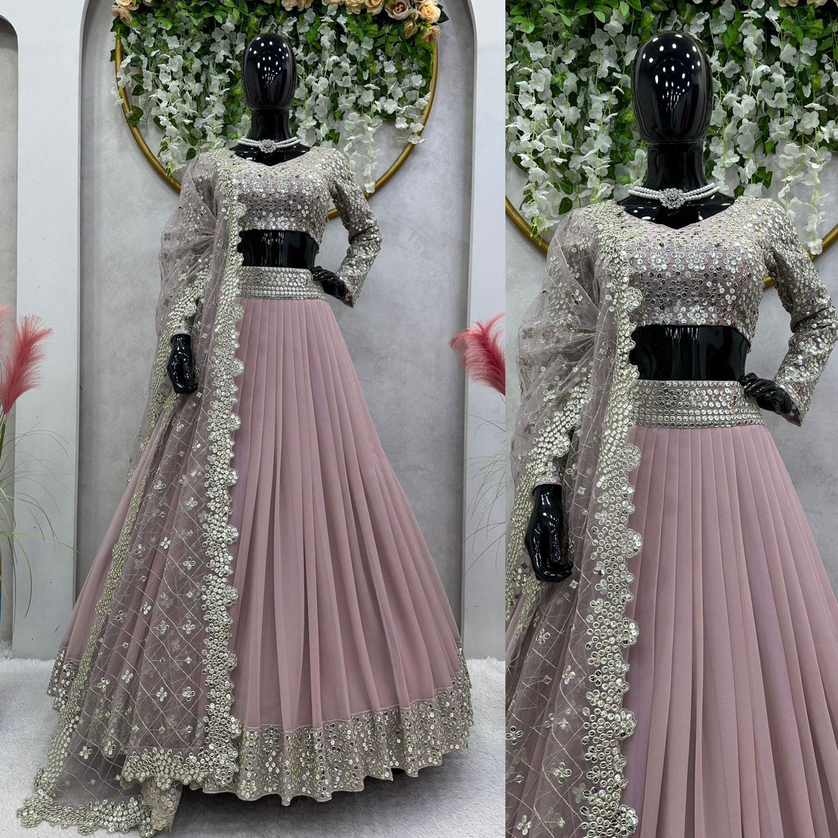 Desiger Georgette Lehenga Choli Online - Joshindia