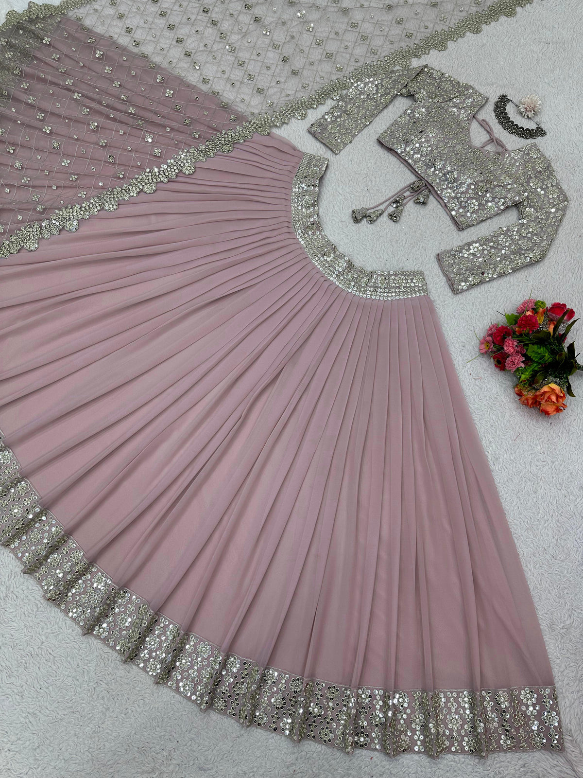 Desiger Georgette Lehenga Choli Online - Joshindia