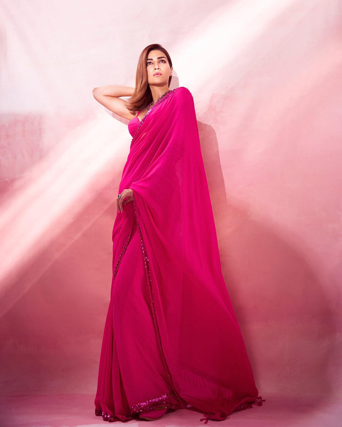 Most beautiful Stunning Sequence Work Designer saree - Joshindia