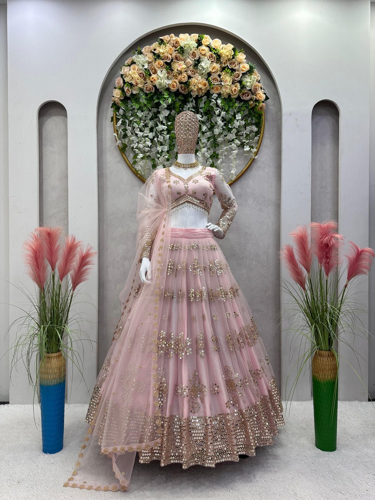 Buy New Launching wedding Designer Lehenga Choli in ButterflyNet - Joshindia