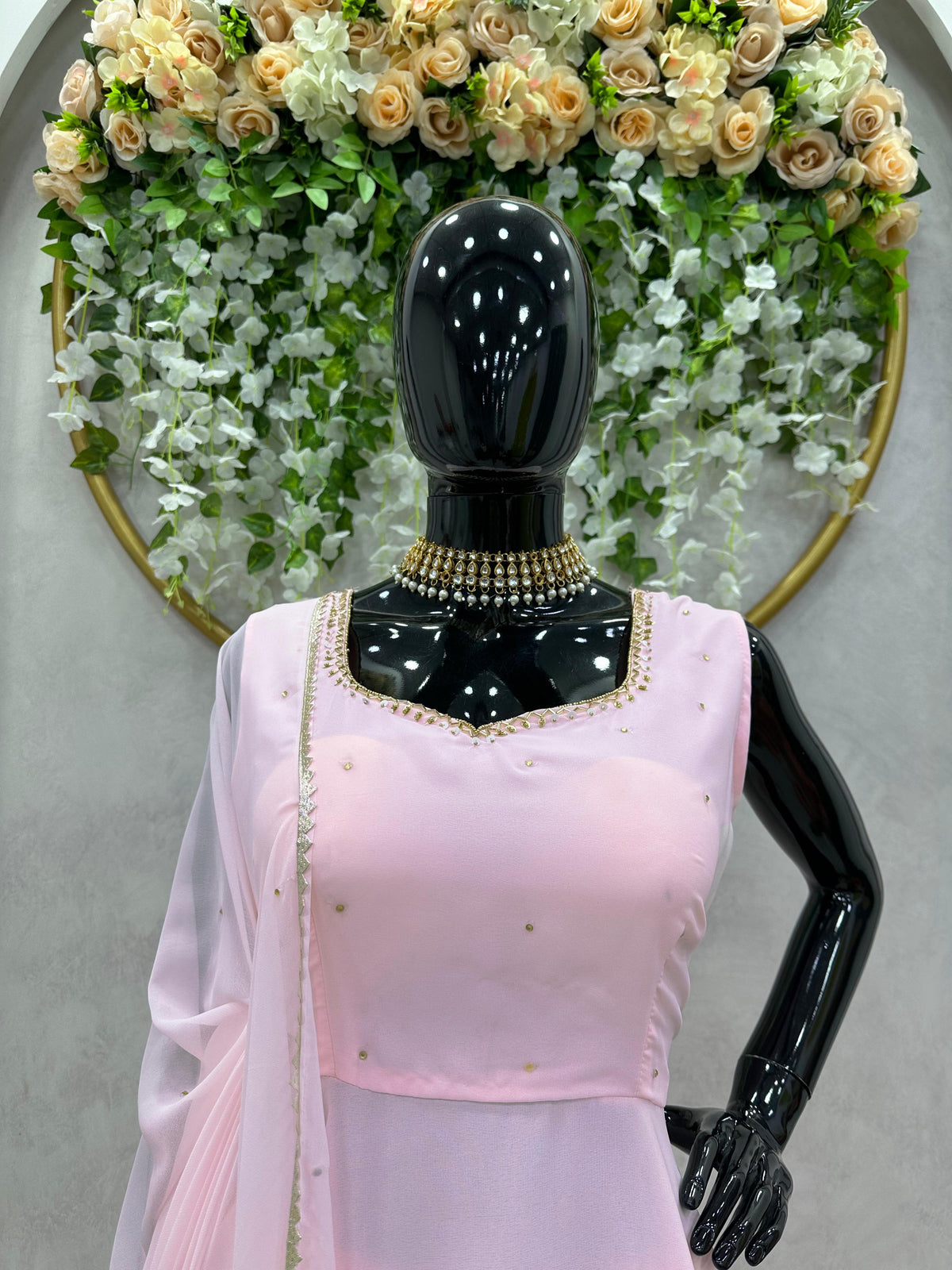 Embrace Grace with Our Baby Pink Suit - Joshindia