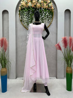 Embrace Grace with Our Baby Pink Suit - Joshindia