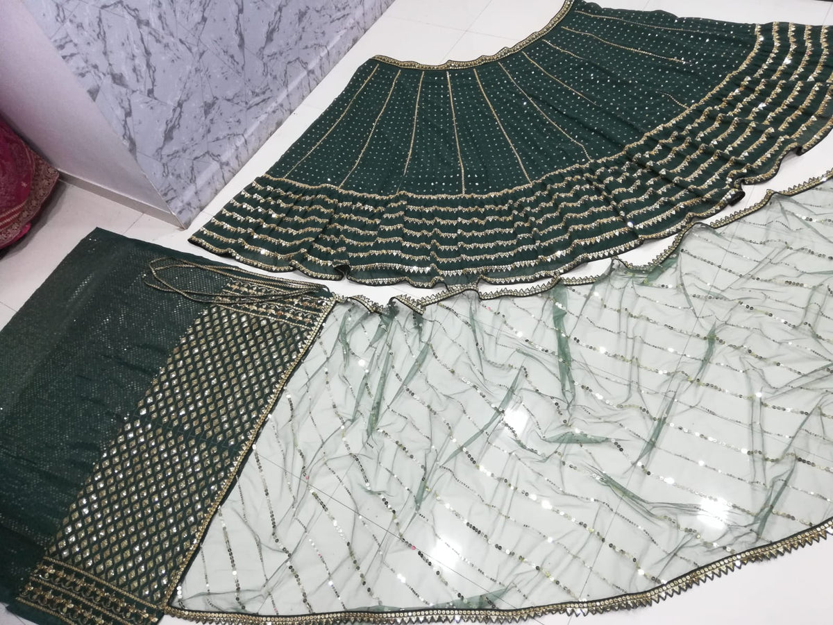Buy Trendy Green Lehenga Choli Online in India - Joshindia
