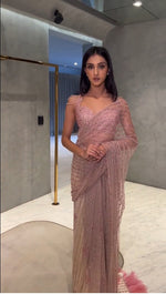 Buy Beautiful Net Party Wear Saree Online At Best Price - Joshindia