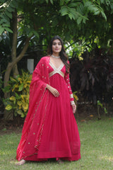 Readymade Alia Cut Gown With Dupatta Set - Joshindia
