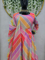 Beautiful Designer Suit On Tabby Silk Women Suit - Joshindia