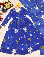 Buy Blue Floral Salwar Suit online in India - Joshindia