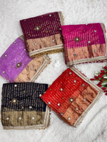 Ghungroo Mirror Work Saree – Soft Tissue Silk