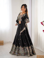 Black Color Designer Party Wear Lehenga Choli