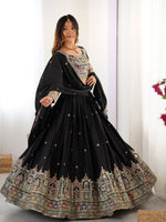 Black Color Designer Party Wear Lehenga Choli