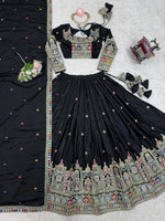 Black Color Designer Party Wear Lehenga Choli