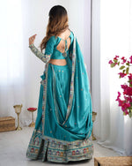 Rama Green Color Designer Party Wear Lehenga Choli