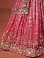Pink Georgette beautiful Designer Party Wear Lehenga Choli
