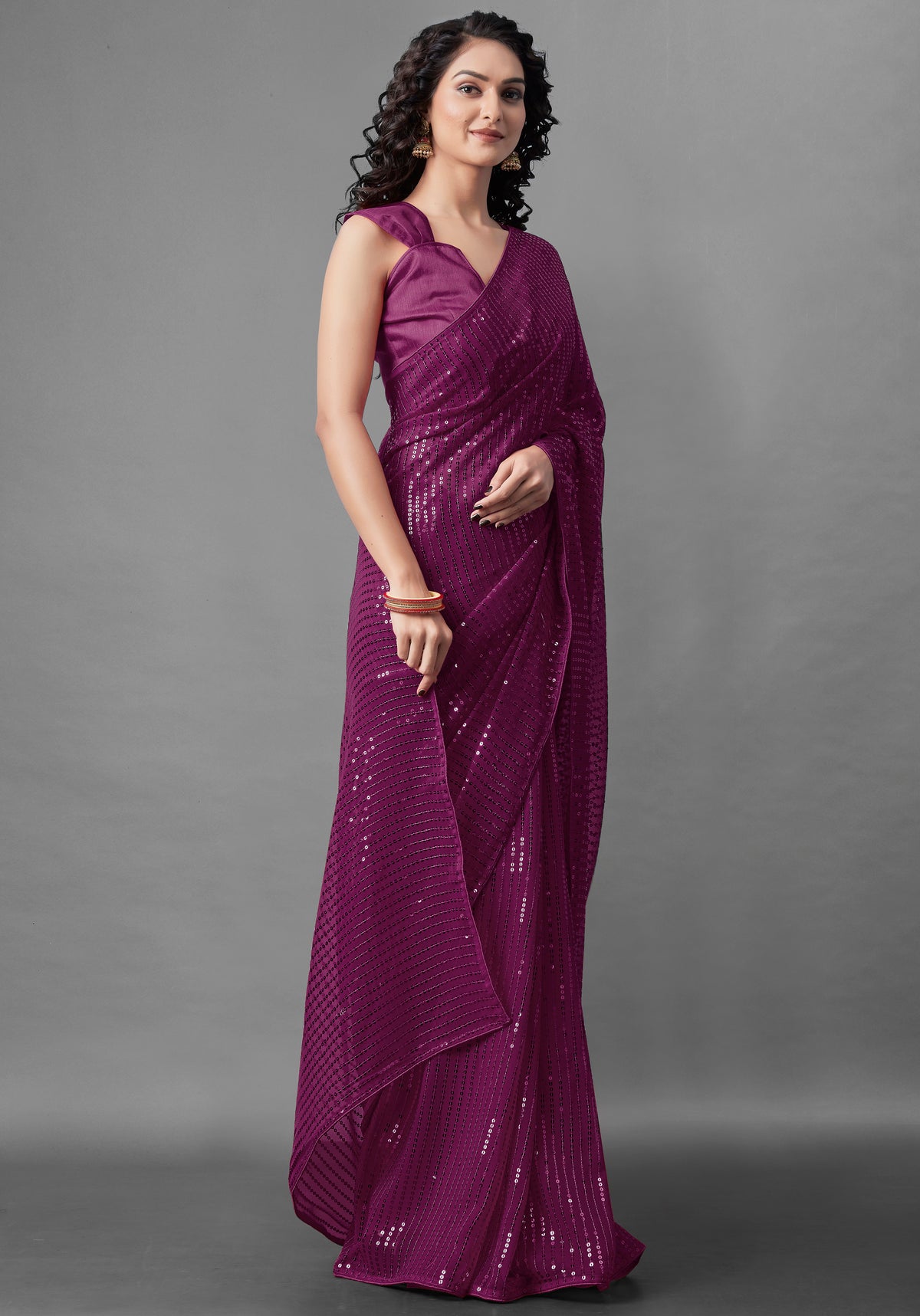 Buy Sequin Sarees online at Best Prices in India - Joshindia