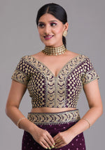 Buy Wine Colour Saree Online At Best Prices - JOSHINDIA - Joshindia