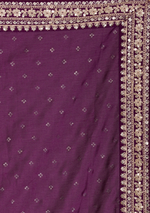 Buy Wine Colour Saree Online At Best Prices - JOSHINDIA - Joshindia