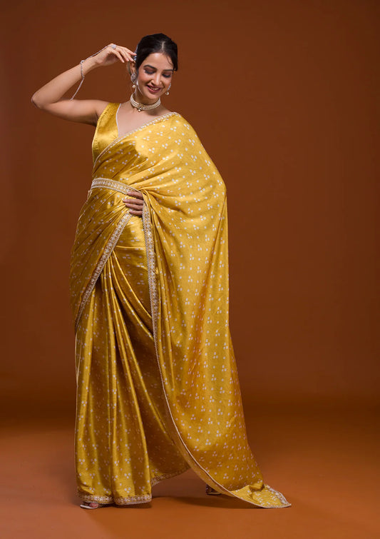 Buy Yellow Sarees Online at Best Prices In India - JOSHINDIA